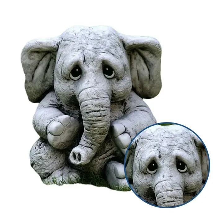 Statues d'éléphant de jardin