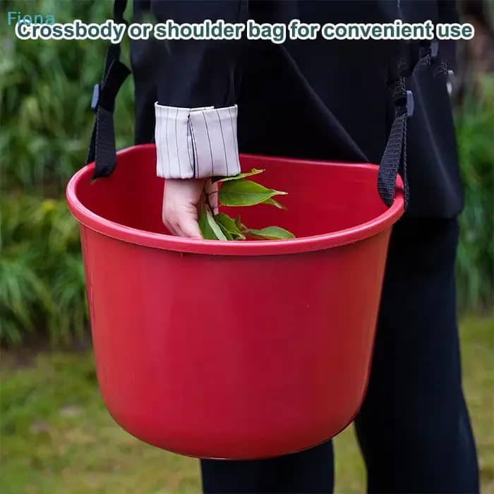 ✔ Panier de cueillette multifonctionnel, panier de collecte de fruits et légumes de jardin avec sangle de taille réglable