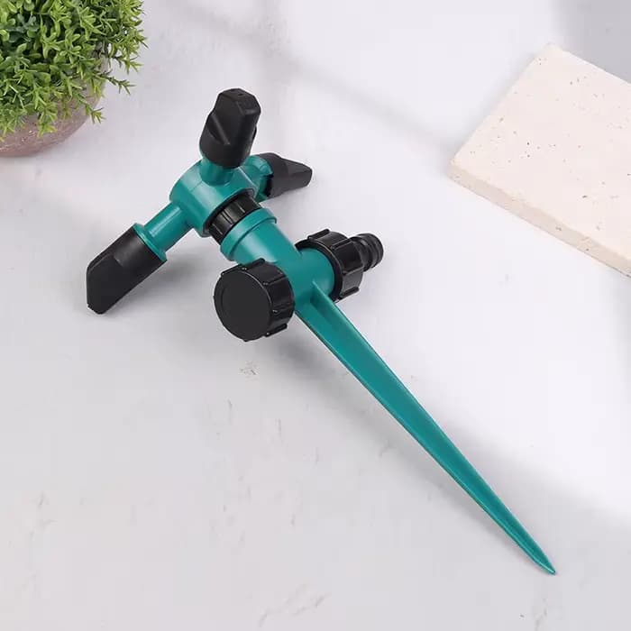 Arroseur de jardin rotatif inséré dans le sol, arroseur de pelouse pour cour, irrigation automatique à trois fourches, résistant à 360