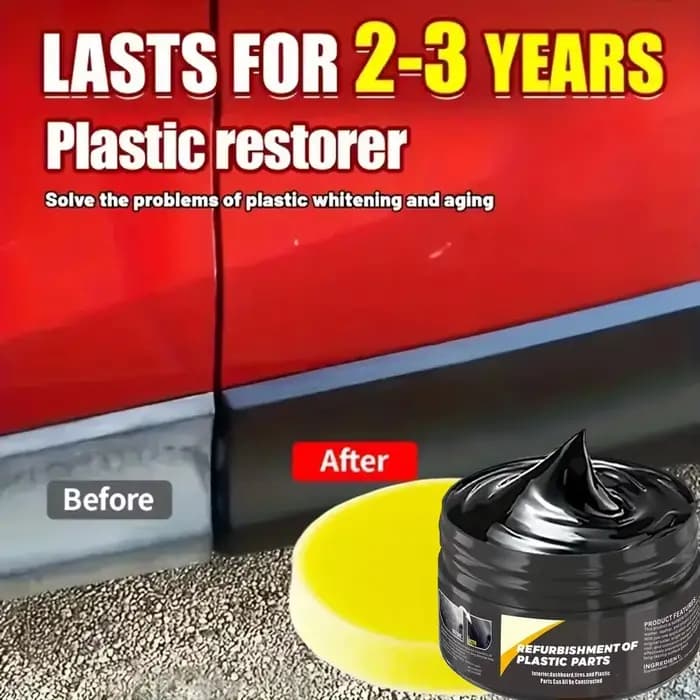 Pâte de réparation automobile professionnelle : répare les rayures et les dommages sur le plastique, le cuir, les pneus et le volant