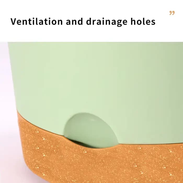 Grand Pot de fleurs en plastique avec Drainage