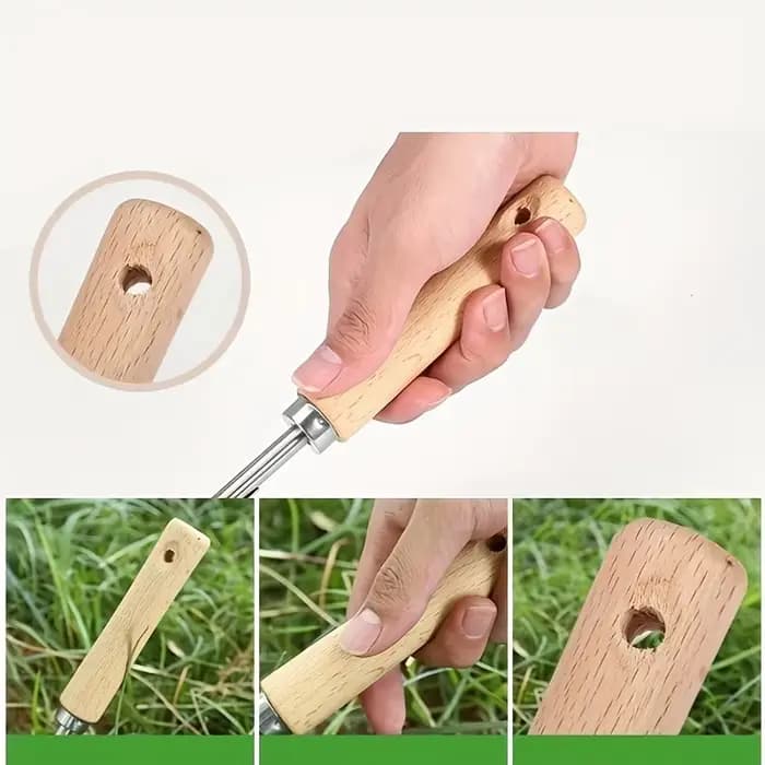 1 tueur de mauvaises herbes ergonomique multifonctionnel en acier inoxydable