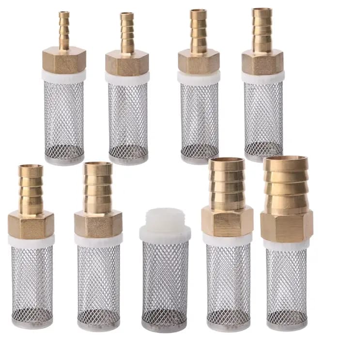 6-19mm Lengthened Stainless Steel Mesh Filter Garden Irrigation Pump Protection Hose
