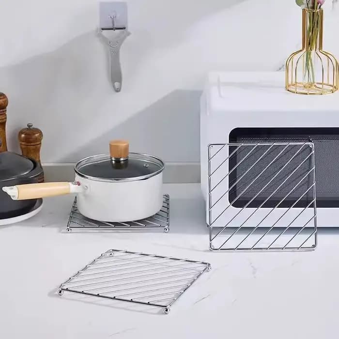 Tapis de Pot carré en métal
