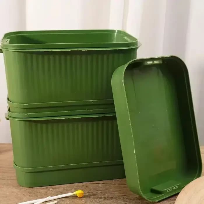 Pots de culture de légumes en plastique