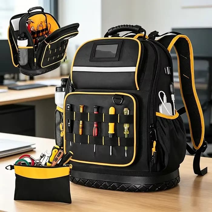 Sac à outils robuste avec poches de rangement amovibles