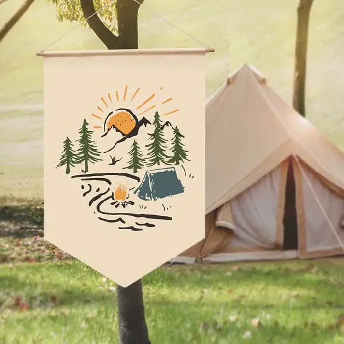 Bannière décorative extérieure pour jardin