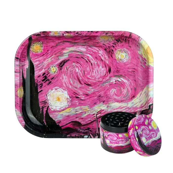Broyeur de livres et plateau roulant rose 1/2 pièces