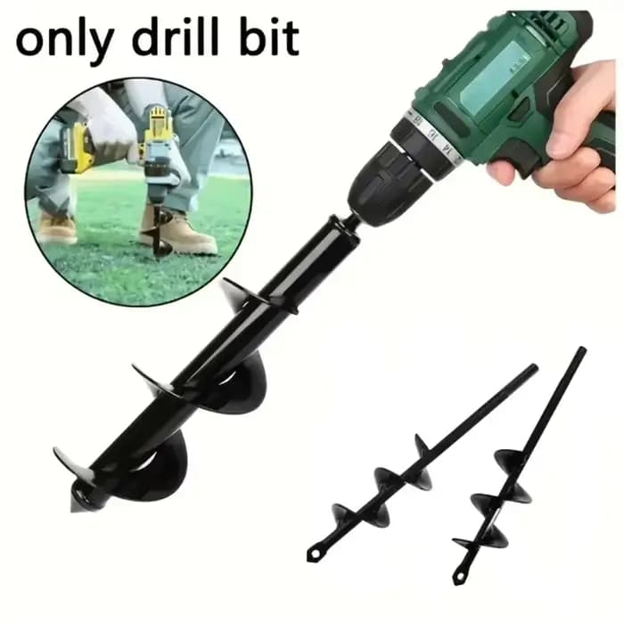 Foret hélicoïdal de jardinage avec embout hexagonal de 3/8 po pour la plantation