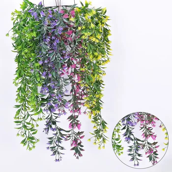 Lot de 4 guirlandes de lierre artificiel avec protection anti-UV pour la maison