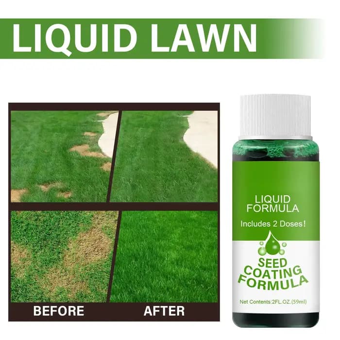 Spray de pelouse d'herbe verte
