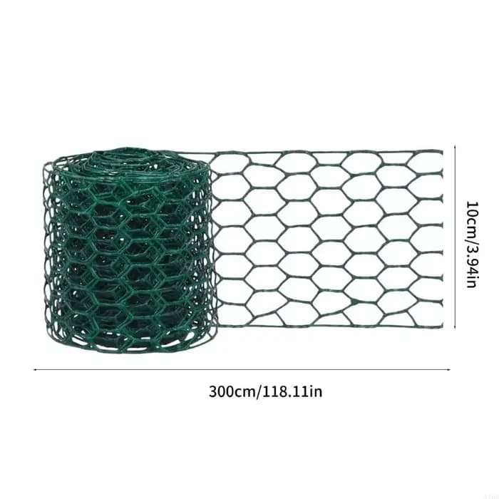 Rouleau clôture pour zone fleurie 3 mètres x 10 avec fil fer vert attaches fixation pour bordure jardin