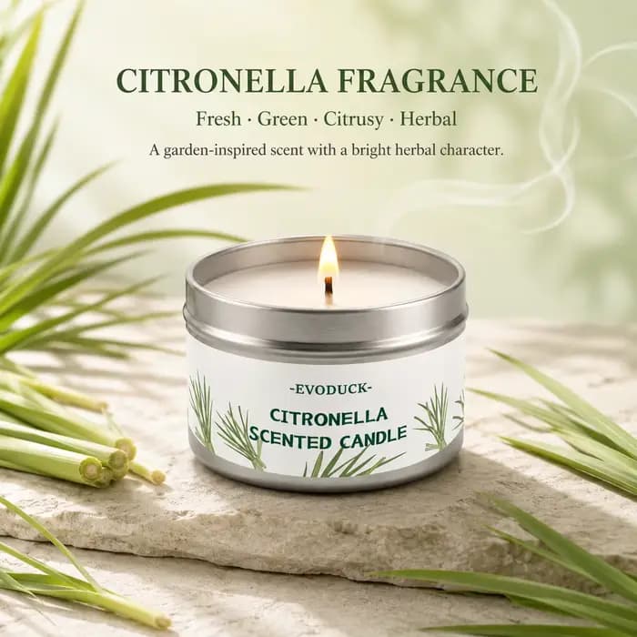 Bougie à la citronnelle pour l'extérieur