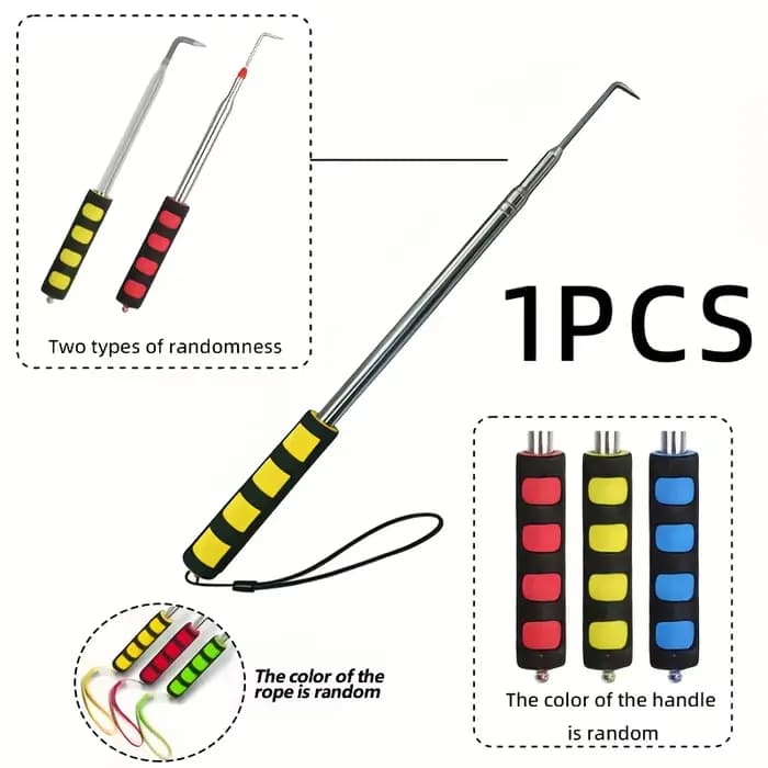 Outil rétractable pour déchirer le film de protection des semis, utilisé pour nettoyer les interstices des allées de jardin et désherber