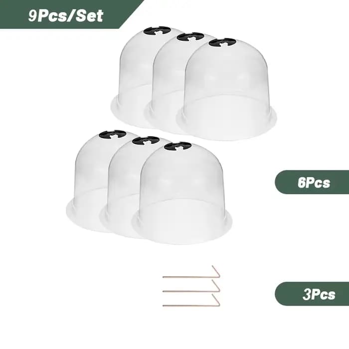 Couverture de cloche de plante de jardin en plastique réutilisable de 10 pouces