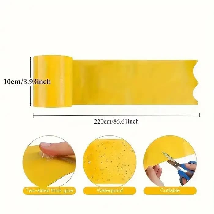 1 rouleau de ruban adhésif Double face pour barrière contre les insectes