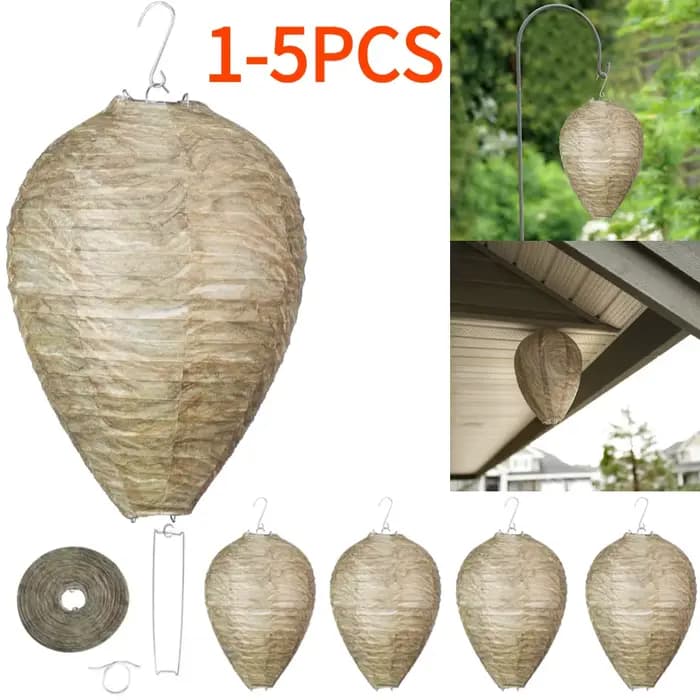 1-5 pièces guêpe nid leurre guêpes dissuaseurs Non toxique faux nid abeille