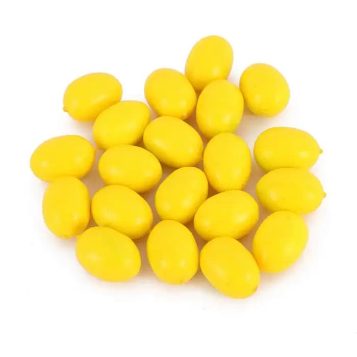 20 pièces de fruits et légumes artificiels multicolores