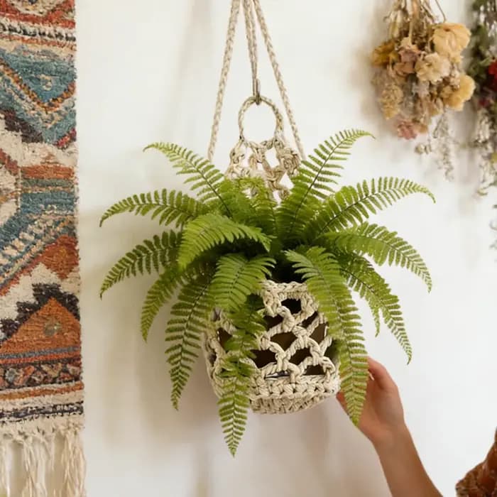 Support de plante suspendu pour intérieur