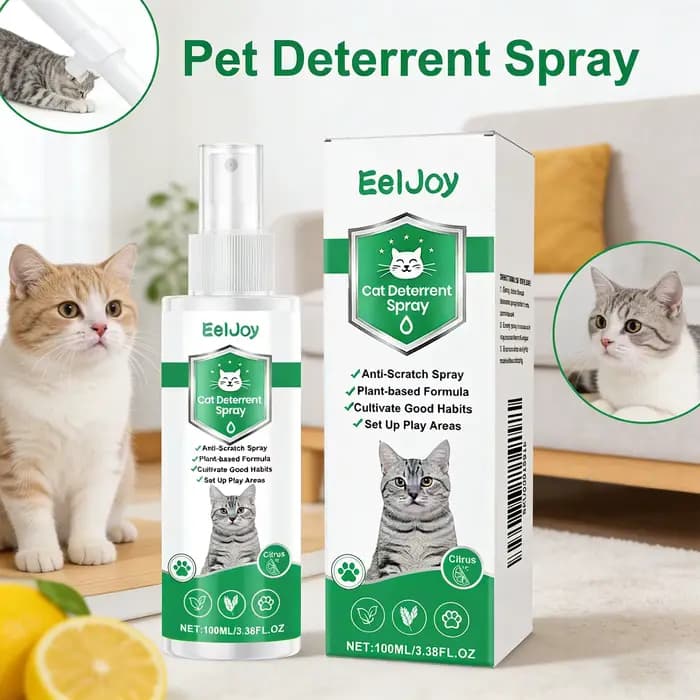 Spray Répulsif Anti-Chat Intérieur/Extérieur – Protection Meubles Contre les Griffures des Chats – Empêche