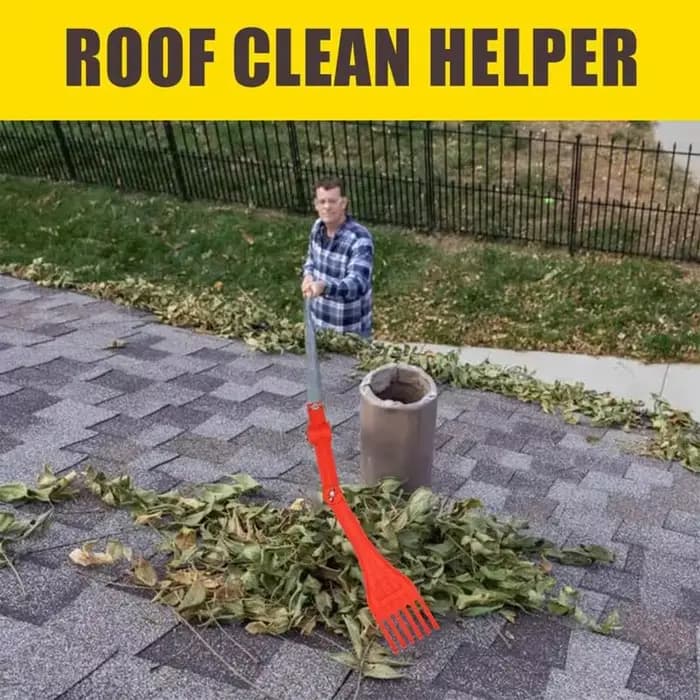 Mini Râteau de Gouttière du Sol avec Poignée de Comcussion