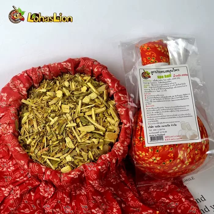 Boule de Massage à base de plantes thaïlandaises, thérapie thermique à base de plantes, Relaxation musculaire, remède thaïlandais traditionnel, compresse à base de plantes faite à la main, 1 pièce