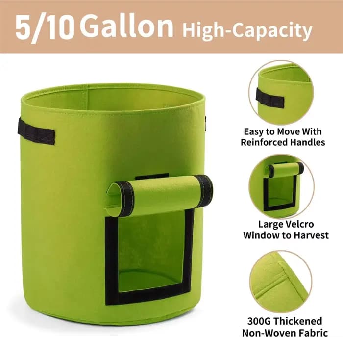 Sacs de culture en feutre pour semis de légumes