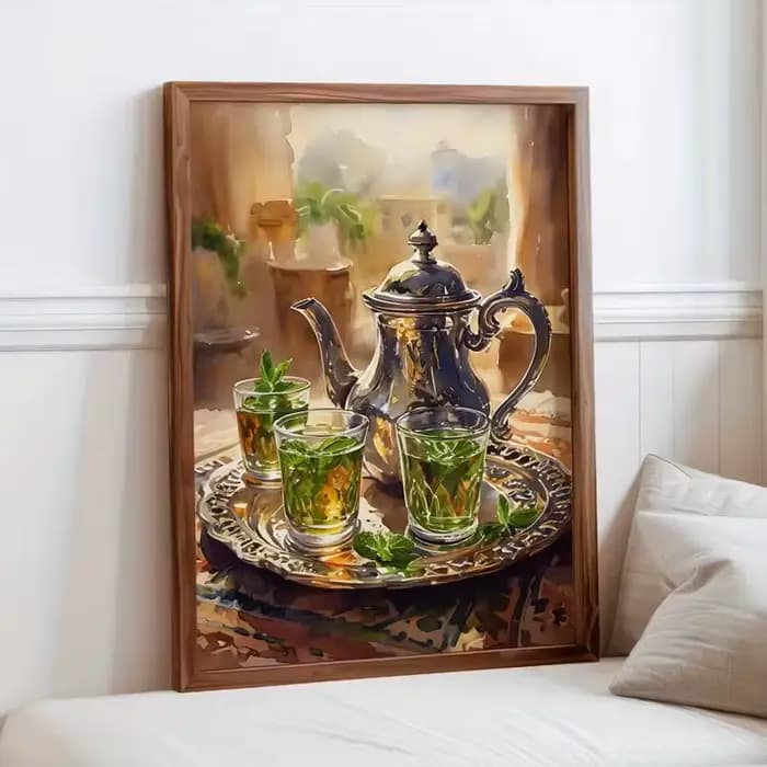 Affiches murales marocaines style bohème, peintures sur toile, matériaux imprimés pour salle à manger, salon, décoration intérieure