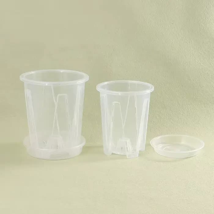 Pot de fleur Transparent avec contrôle des racines