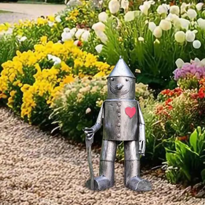 Statue de jardin, Sculpture sur pied en résine faite à la main pour pendaison de crémaillère