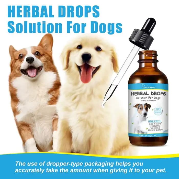 Yegbong Gouttes Herbales Apaisantes pour la Toux des Animaux – Soulagement