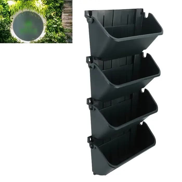 Jardinière murale de jardin verticale à 4 Pots