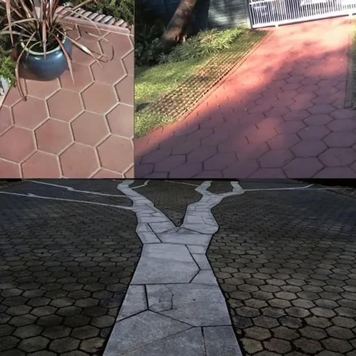 Moule à béton pour chaussée de jardin