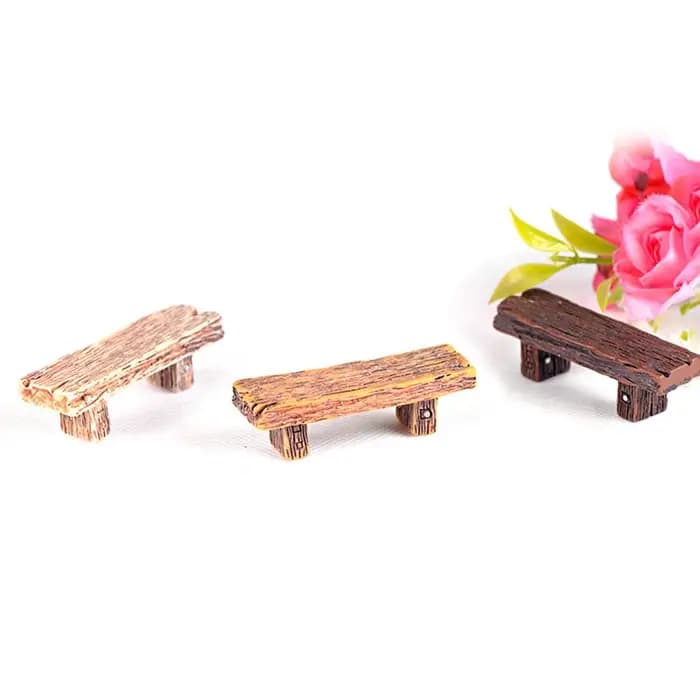 Mini Banc de Parc en Bois