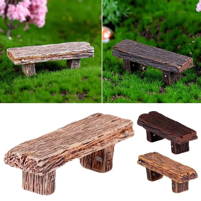 Mini Banc de Parc en Bois