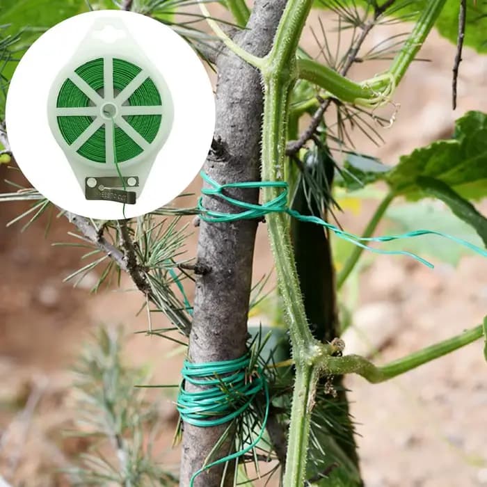 Attache de jardin torsadée avec coupe-fil