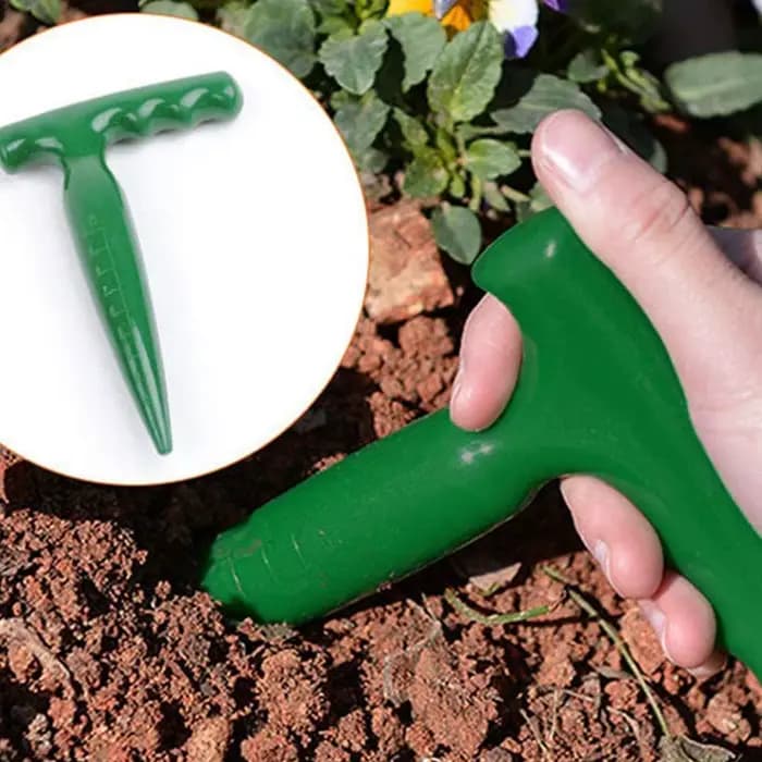 Perforateur de jardin portatif avec échelle graduée