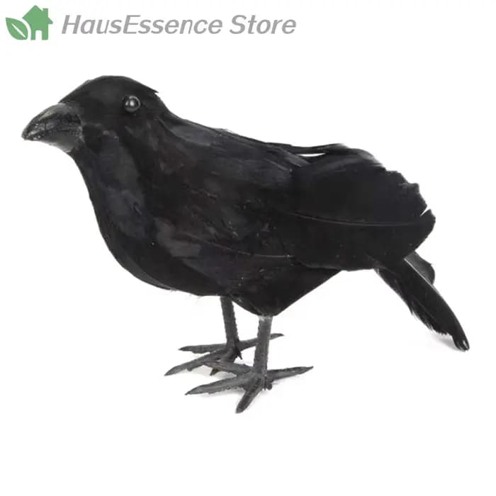 Simulation d'oiseau corbeau noir