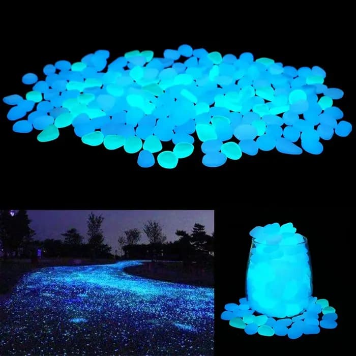 500 pièces brillent dans la nuit jardin galets pierres roches pour cour et passerelles décor fée