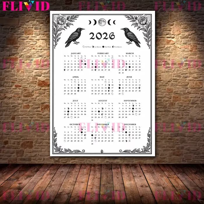 Calendrier des phases lunaires 2026