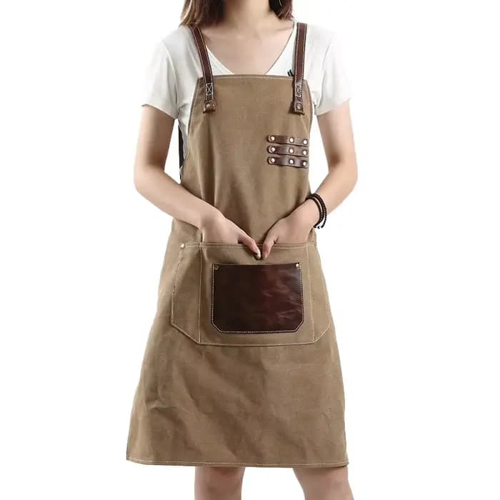 Tablier de jardinage en toile Vintage avec Logo personnalisé