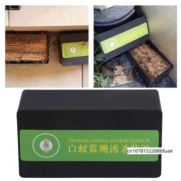 Boîte de station d'appât réutilisable pour termites