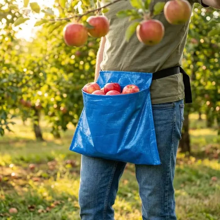 Sac de cueillette de fruits de jardin et pochette
