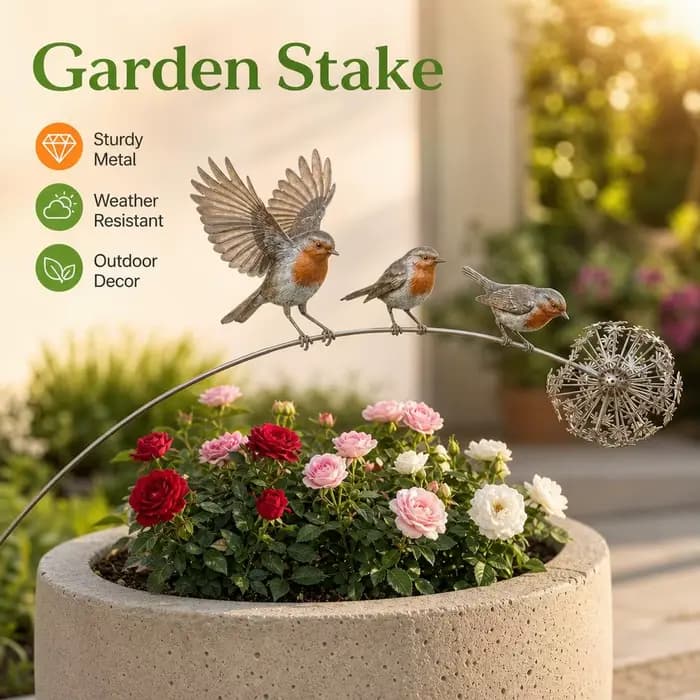 Décoration de jardin en métal