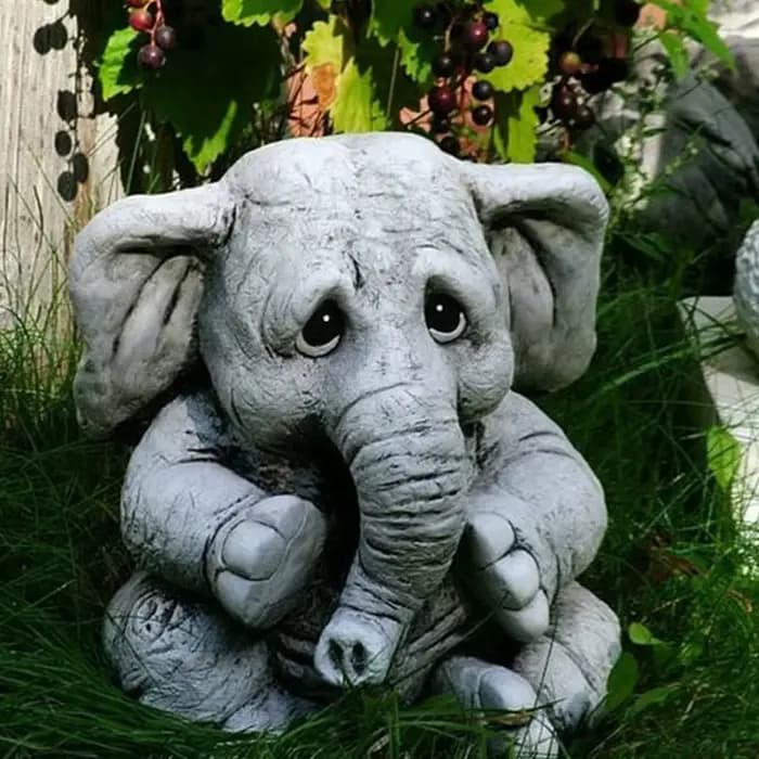 Statues d'éléphant de jardin