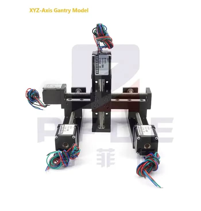 XYYZ – Table coulissante motorisée à axe, Mini Rail de guidage linéaire de type T, moteur de Table coulissante CNC, étape linéaire électrique, pas de 1mm, bricolage