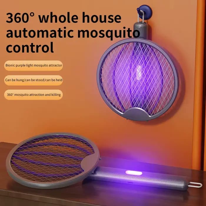 Tapette à moustiques électrique pliable 3 en 1