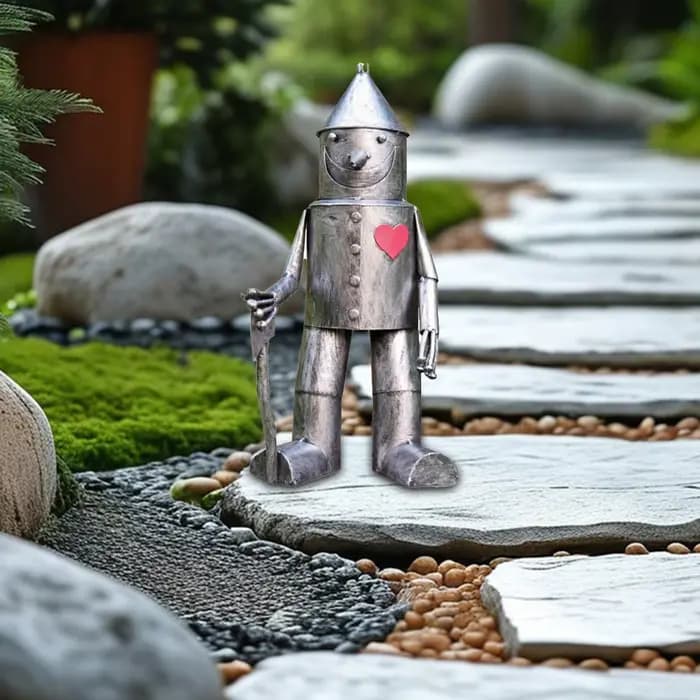 Statue de jardin, Sculpture sur pied en résine faite à la main pour pendaison de crémaillère