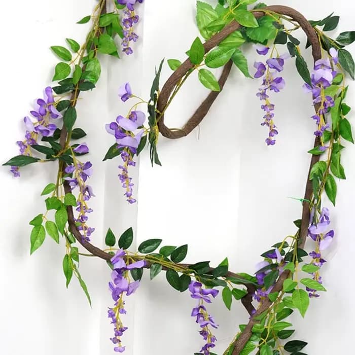 Guirlande de plantes artificielles de type lierre pour la décoration de la maison