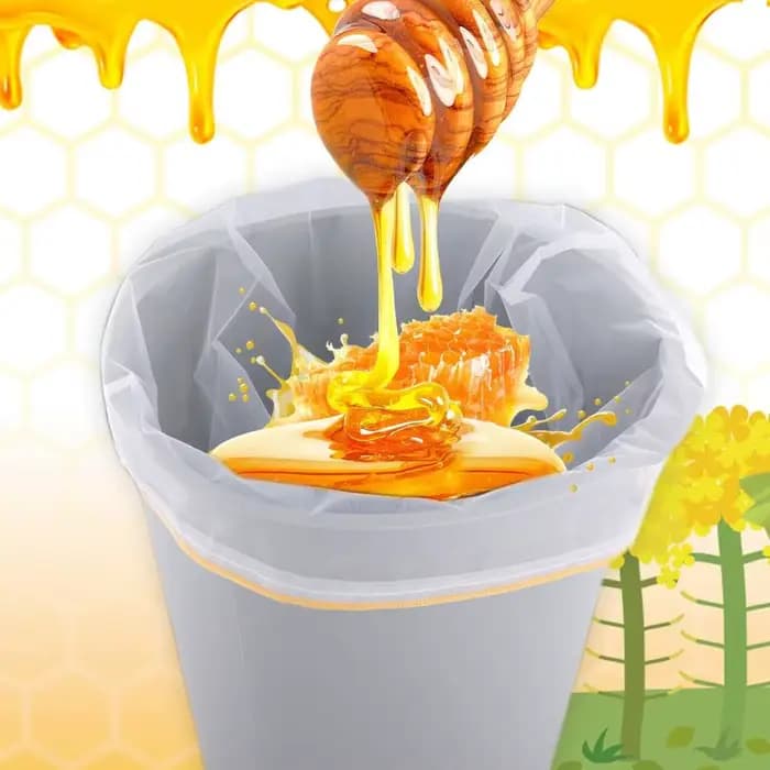 Ensemble de seaux à miel 4-en-1 en acier inoxydable de 50 kg, réservoir à miel en acier inoxydable avec robinet de distribution, filtre à miel carré